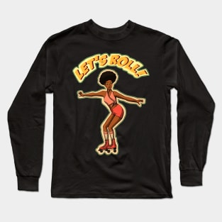 Rollerskating girl Long Sleeve T-Shirt